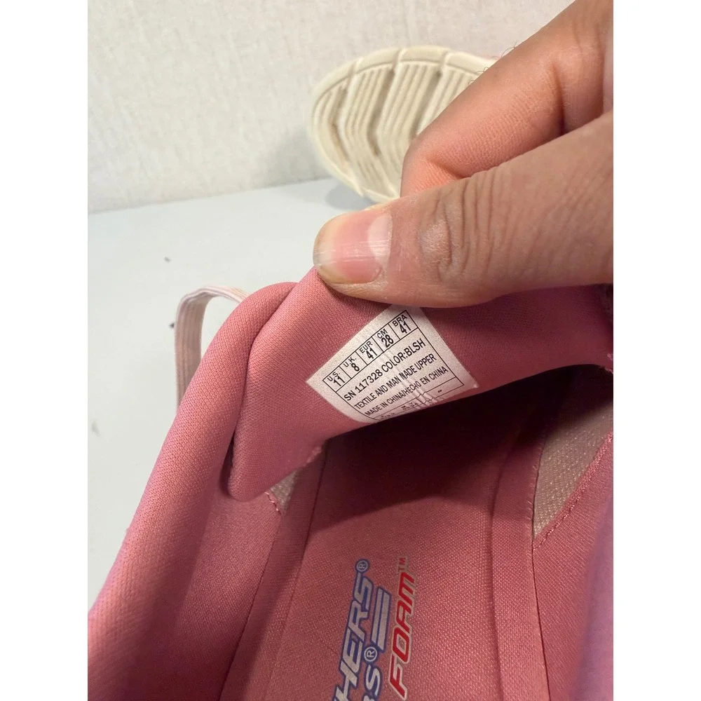 Skechers Women's BOBS Sport B Flex - Quick Pivot Sneaker Size 11 Blush Pink